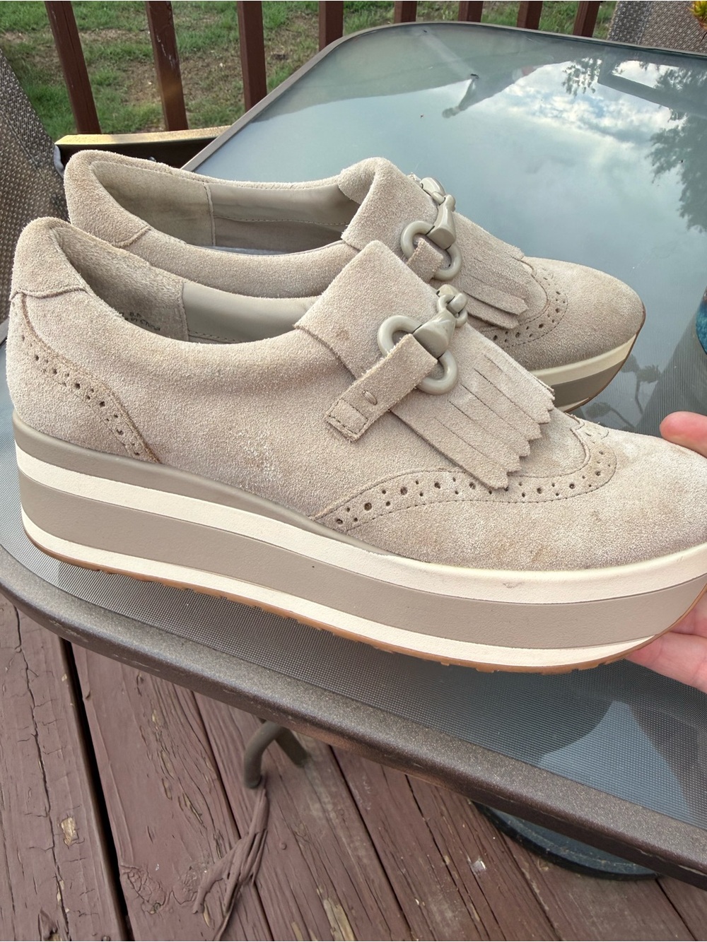 Dolce Vita Jhax Platform Toffee Suede Sneaker - Picture 3 of 8